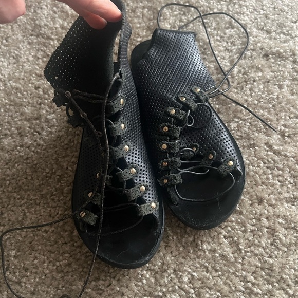 Ancient Greek sandals gladiator lace up sandal 36 Handmade in Greece $269 - Picture 3 of 11